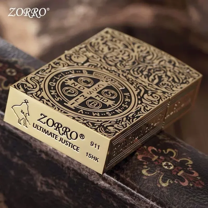 Lighter Insert Zippo - زورو شخصية النحاس الكيروسين ولاعة ،