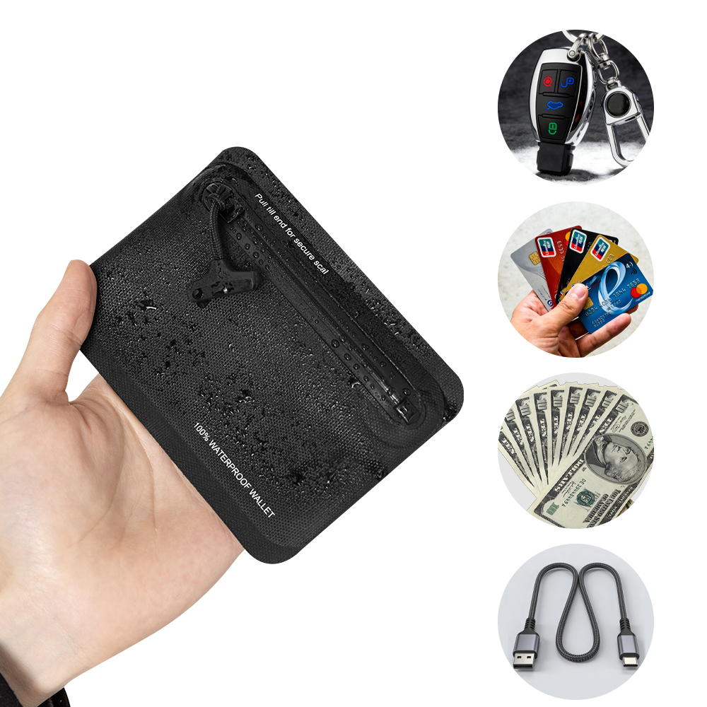 Edc Carry Coins - محفظة نقود مقاومة للماء بسحاب، حقيبة
