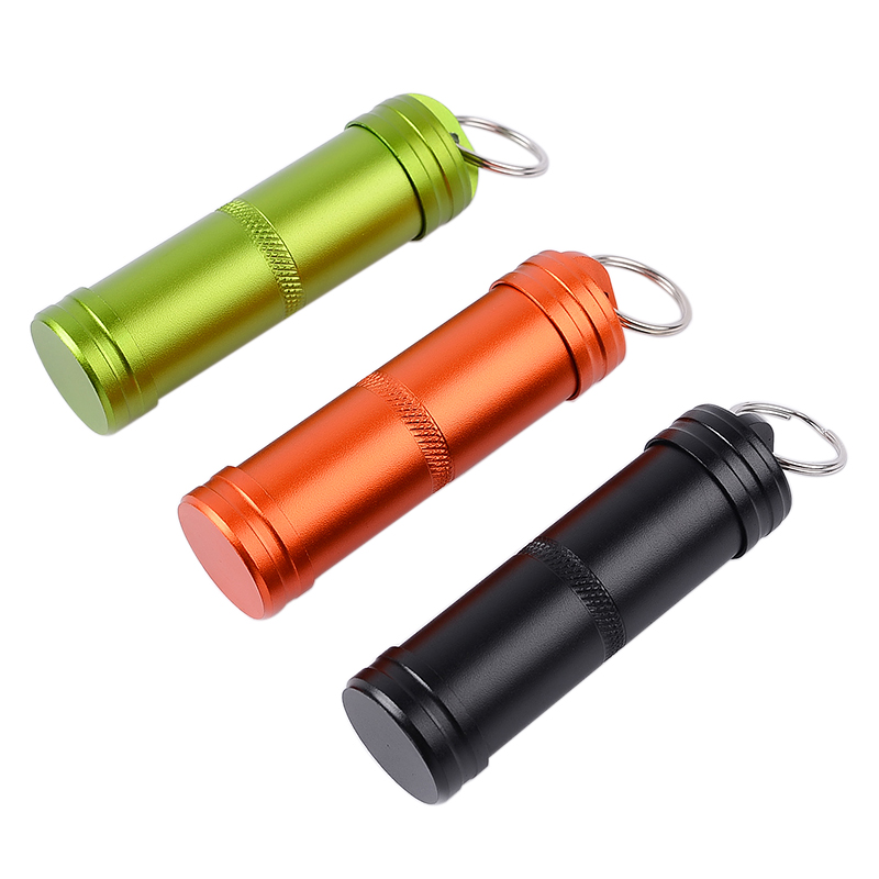 Pill Fob Capsule - للماء محكم ماء تخزين الحاويات الجافة