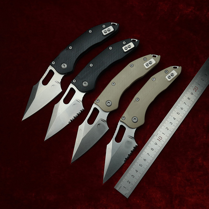 Edc Carry Pocket Knife - LEMIFSHE دليل غرزة محكم G10 مقبض