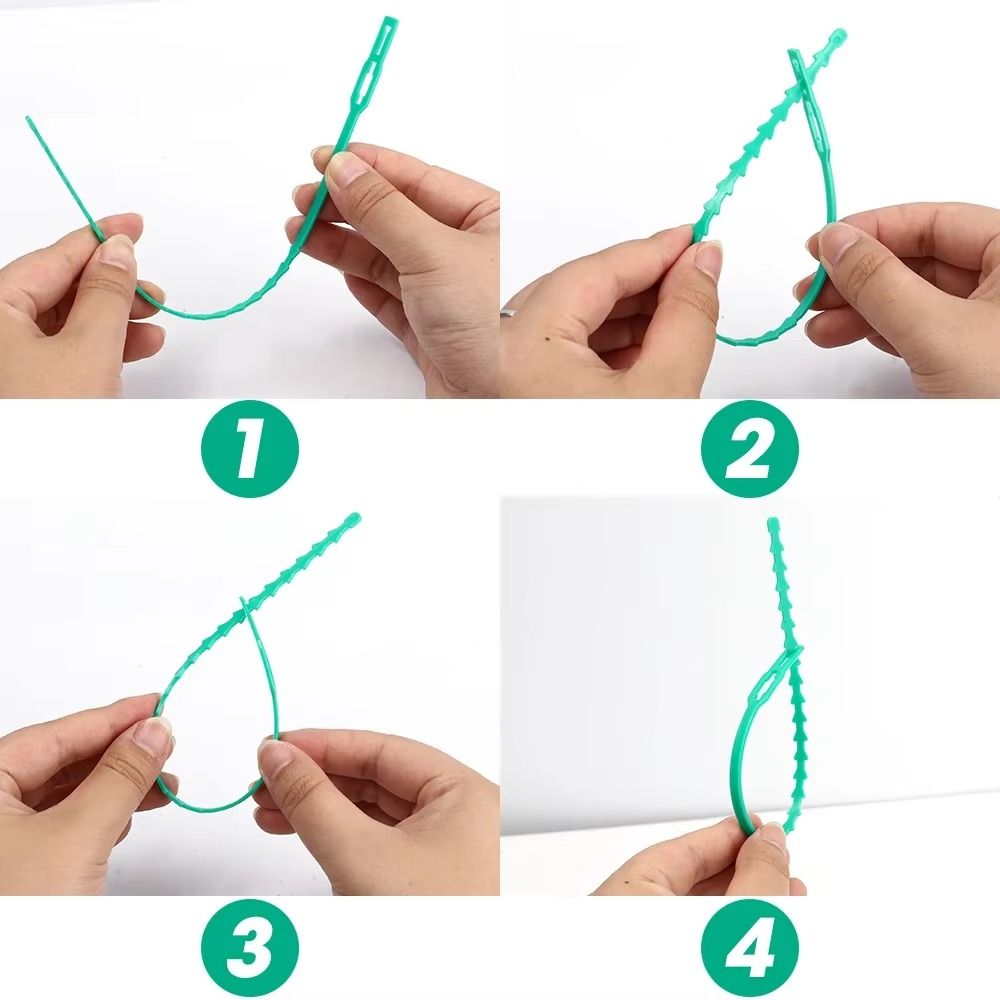 Gear Tie Reusable - 100 قطعة 13/17/23 سنتيمتر العلاقات كابل