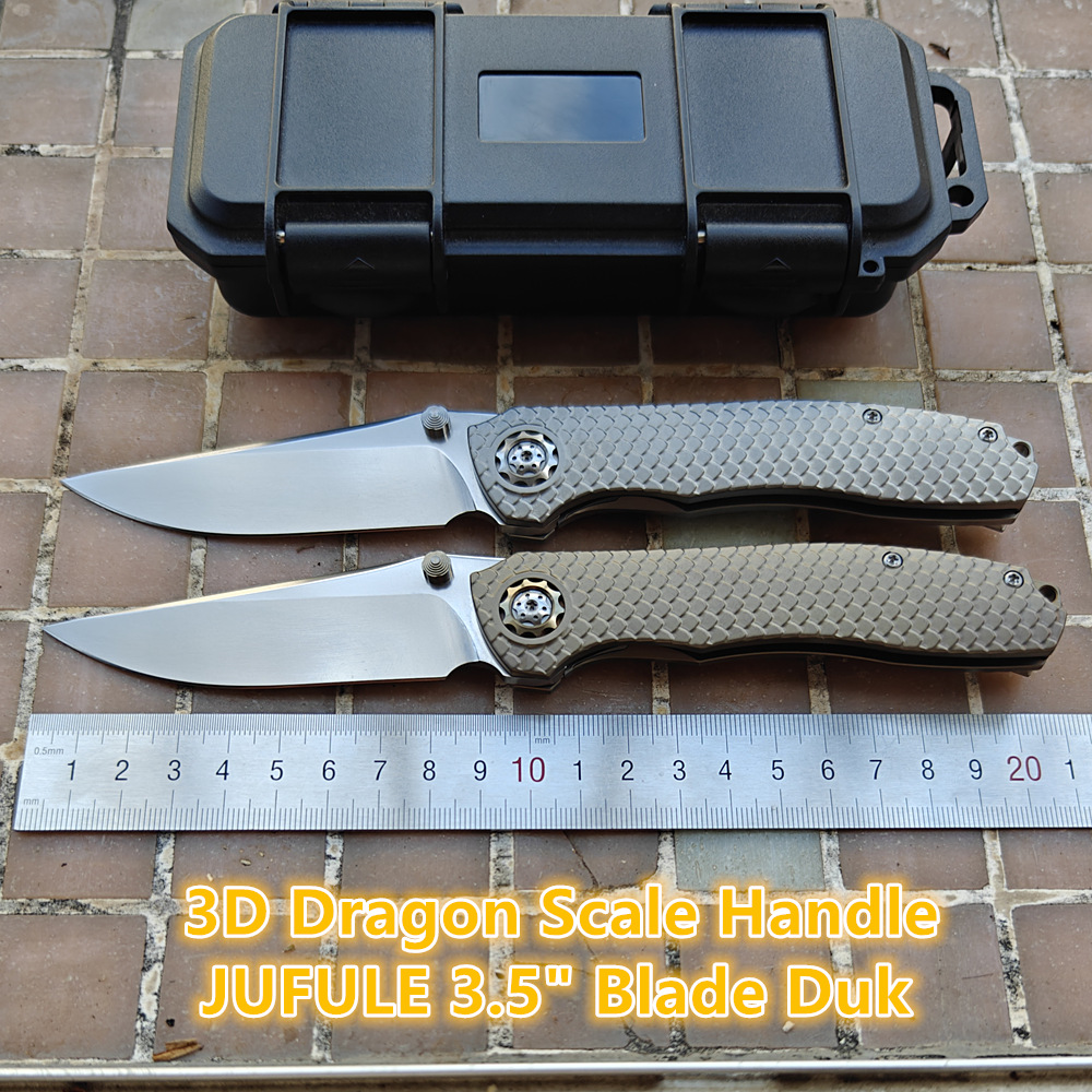 Pocket Knife Ceramic - JUFULE جديد DUK التنين مقياس احيط