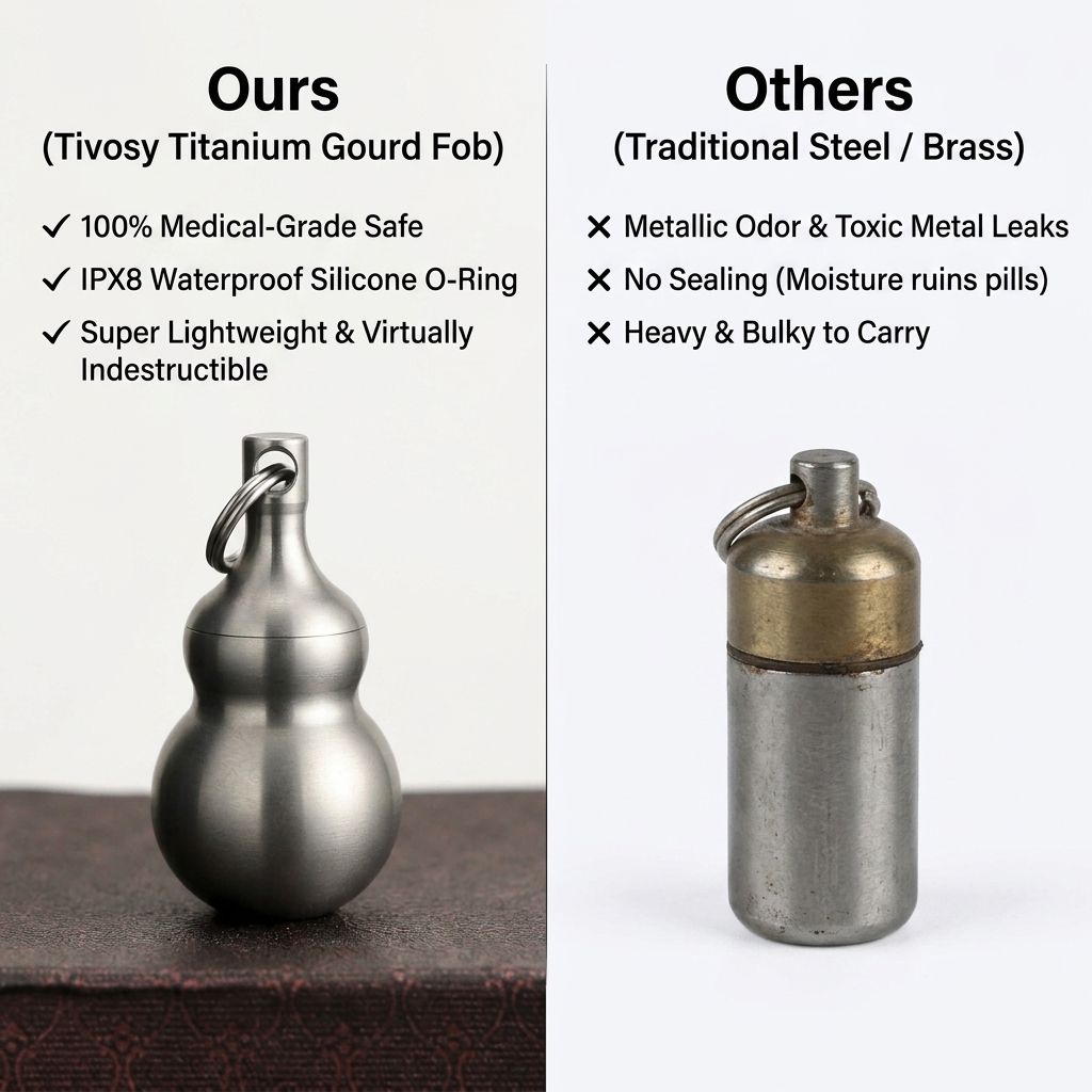 حامل حبوب على شكل قرع من التيت - مراجعة Pill Fob Capsule وسعره