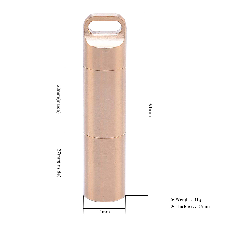 ماء النحاس محكم ماء تخزين الحا - مراجعة Pill Fob Capsule وسعره