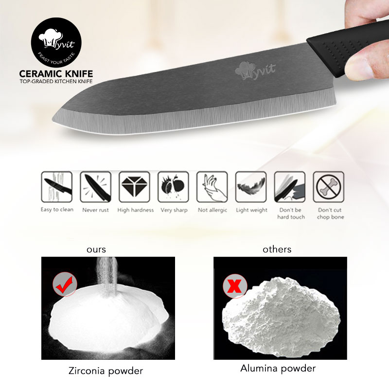 مجموعة سكاكين سيراميك للمطبخ 3 - مراجعة Pocket Knife Ceramic وسعره