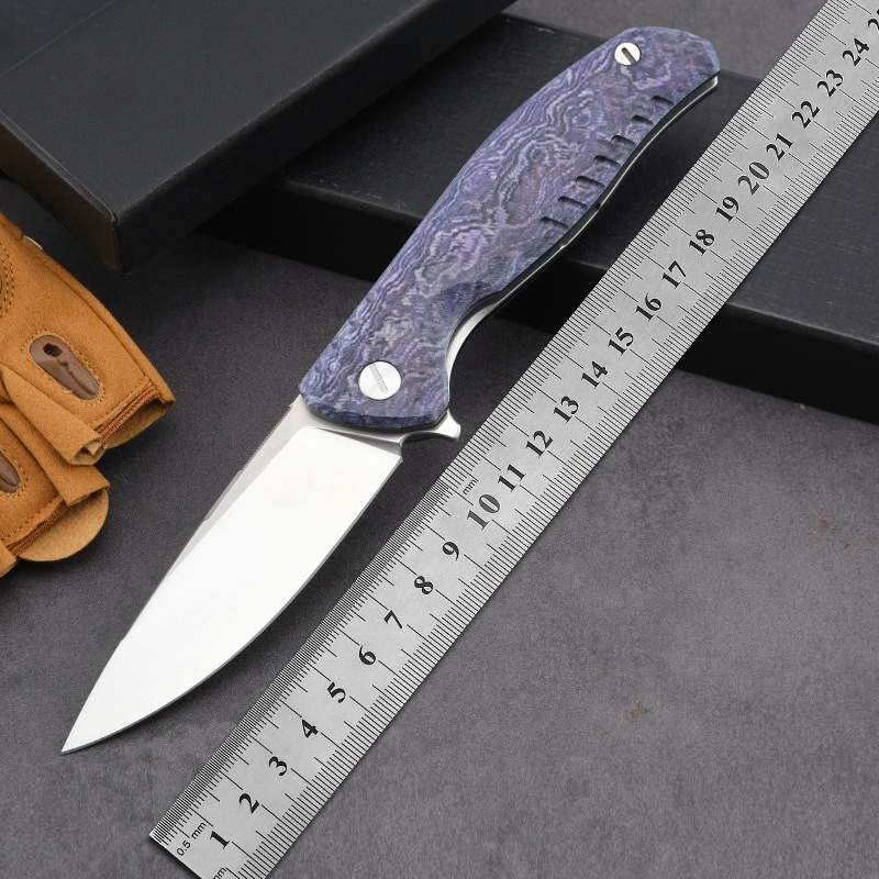 سكين جيب للتخييم والبقاء على ق - مراجعة Edc Carry Pocket Knife وسعره