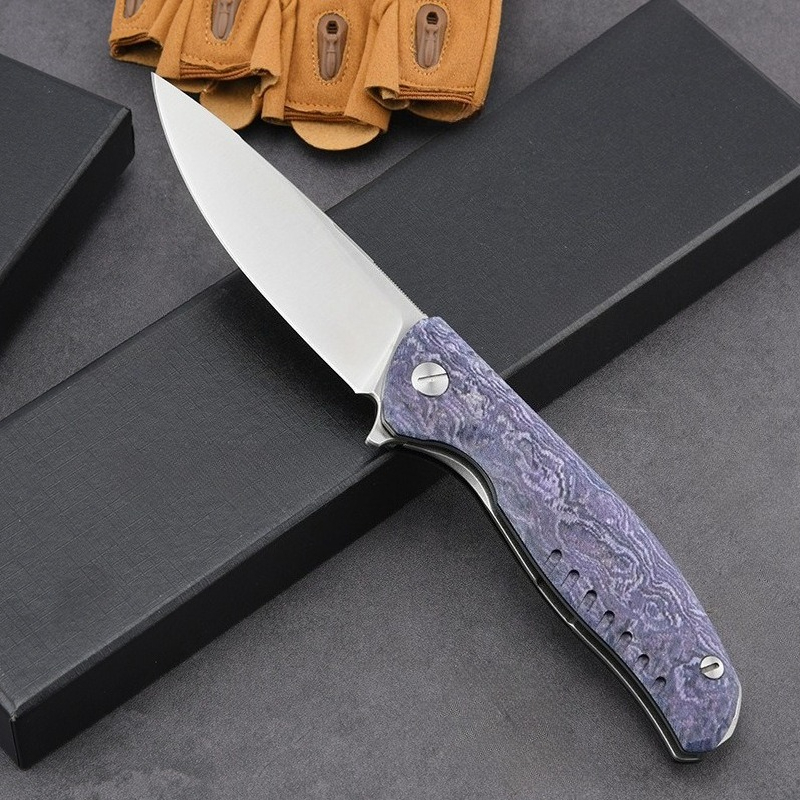 سكين جيب للتخييم والبقاء على ق - مراجعة Edc Carry Pocket Knife وسعره
