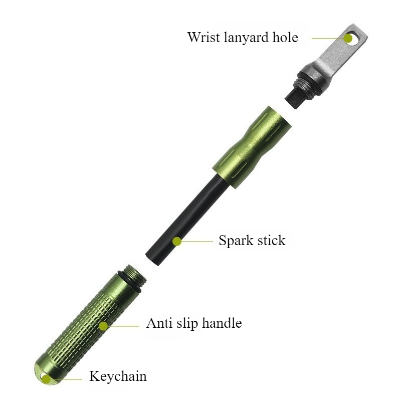 أداة إشعال النار المحمولة المق - مراجعة Ferro Rod Striker وسعره