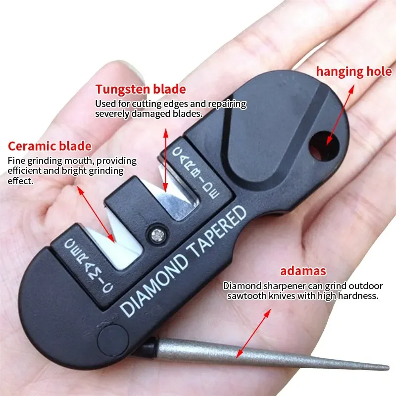 مبراة سكاكين محمولة 4 في 1 متع - مراجعة Pocket Knife Ceramic وسعره