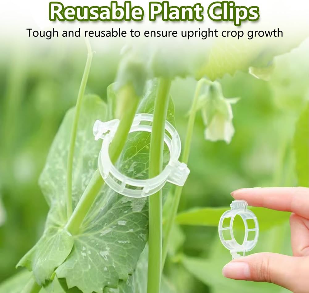 100 قطعة من مشابك دعم النباتات - مراجعة Gear Tie Reusable وسعره