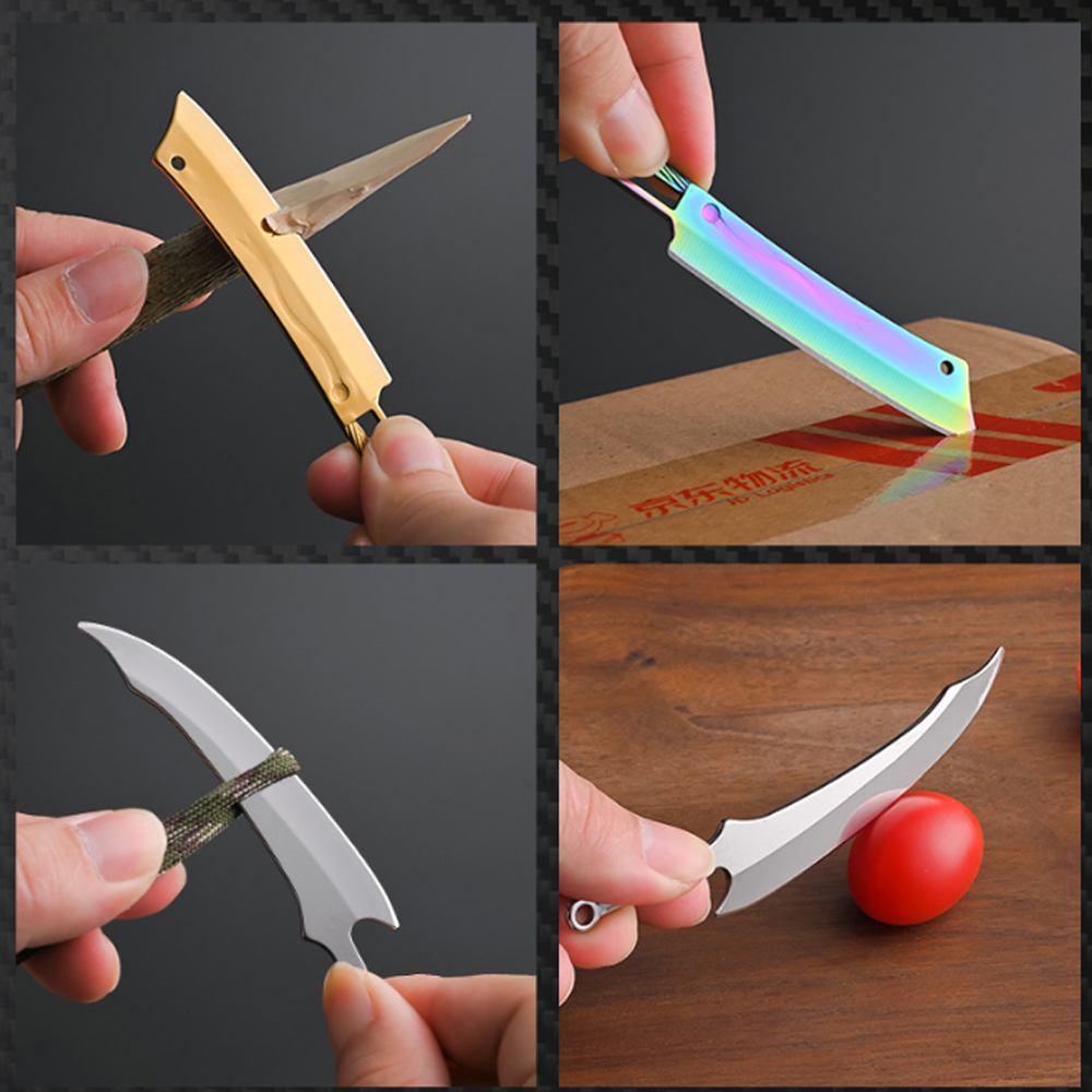 سكين تيتانيوم صغير - سكين جيب  - مراجعة Edc Carry Pocket Knife وسعره