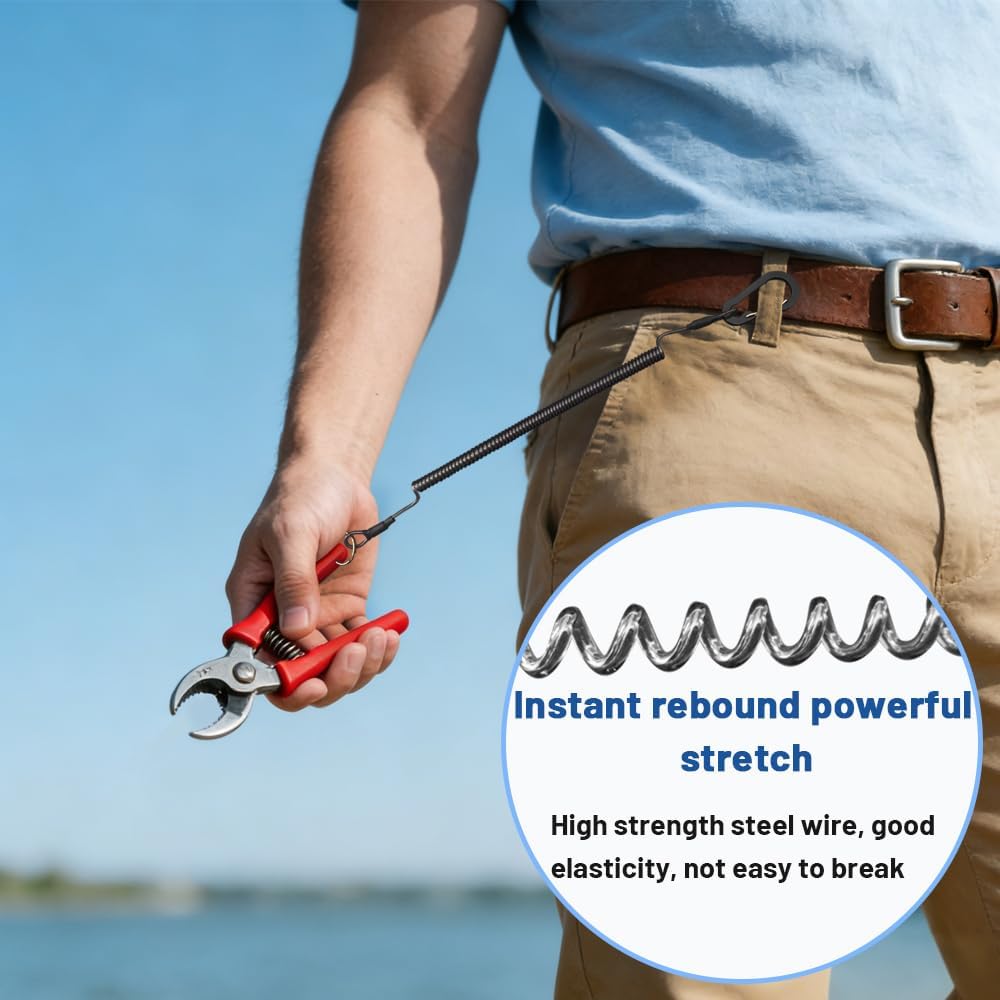 حبال هاتف مرنة مضادة للضياع مع - مراجعة Carabiner Keychain وسعره