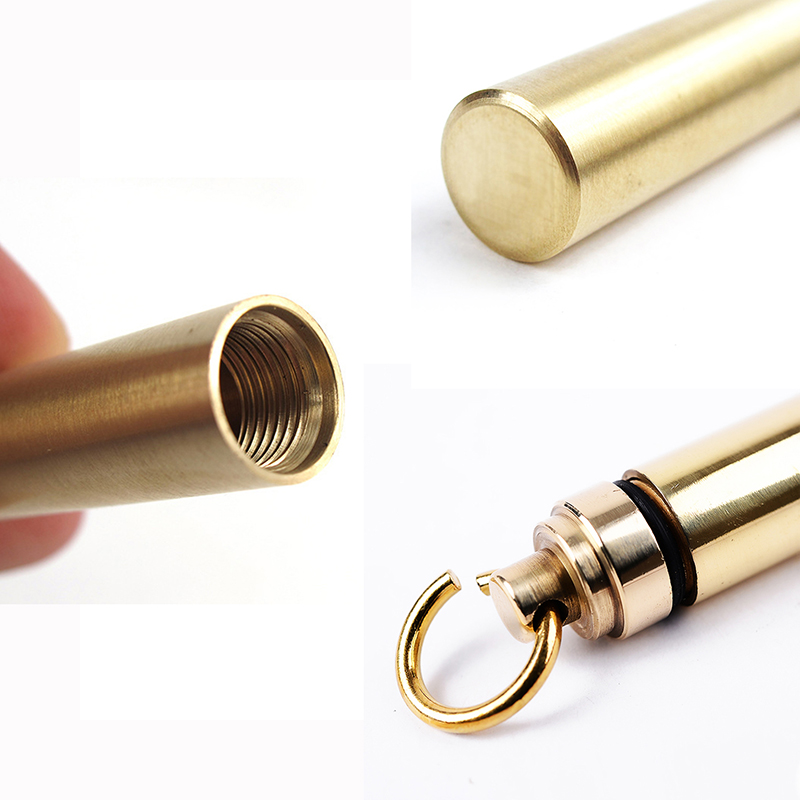 حافظة كبسولات دواء من النحاس ا - مراجعة Pill Fob Capsule وسعره